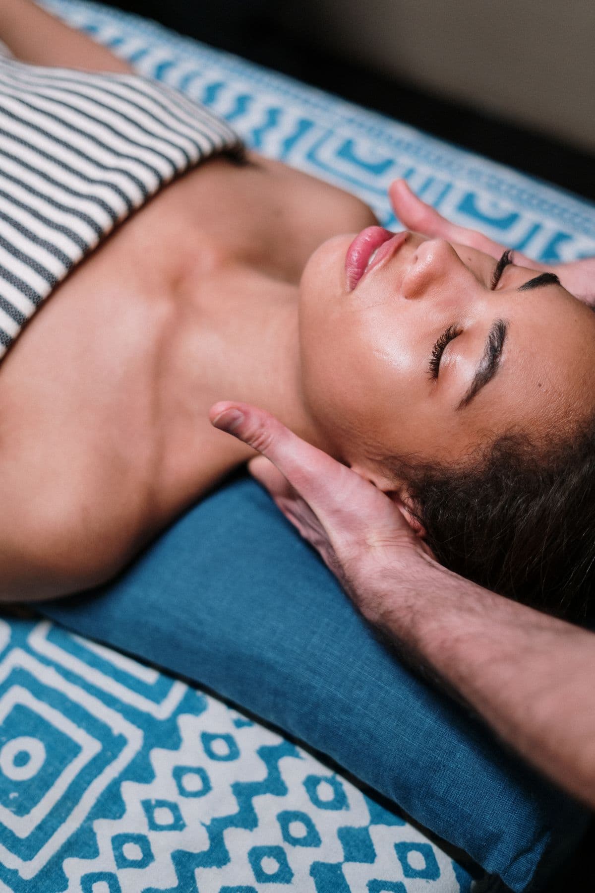 Head, face, and neck massage for upper-body relief