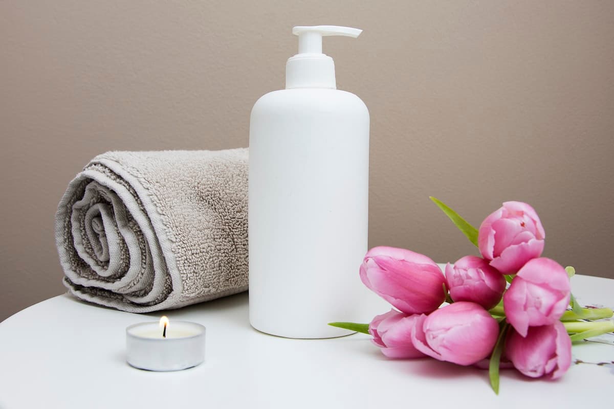 Gentle spa oils and linens for light lymphatic-style bodywork